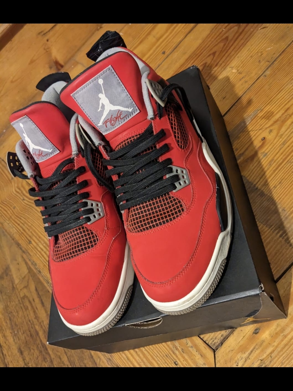 Nike Air Jordan 4 Retro Men’s Shoes - Red/Black